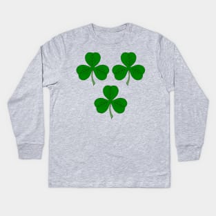 Three Shamrocks Kids Long Sleeve T-Shirt